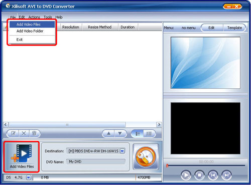 Convert AVI to DVD, AVI to DVD converter