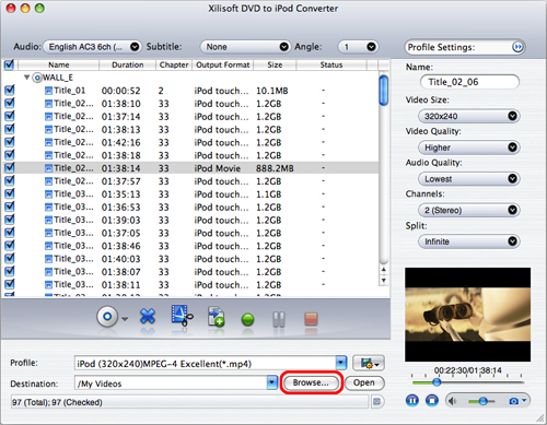 Xilisoft DVD to iPod Converter for Mac