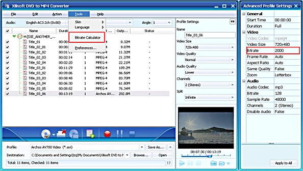 Xilisoft DVD to MP4 Converter