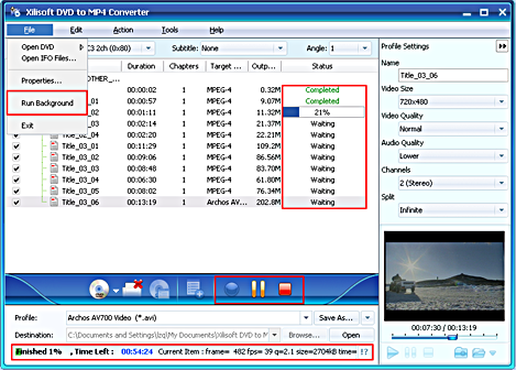 Xilisoft DVD to MP4 Converter