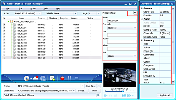 Xilisoft DVD to Pocket PC Ripper