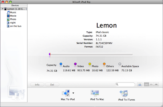 Xilisoft iPod Rip for Mac