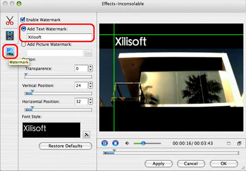 Xilisoft Video Converter Ultimate for Mac