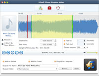 Xilisoft iPhone Ringtone Maker for Mac Screen shot