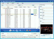 Rip DVD to video 3GP, 3GPP2, MPEG1/2/4, WAV, Xvid, RM, and to audio MP3, M4A.