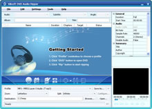 Screenshot of Xilisoft DVD Audio Ripper