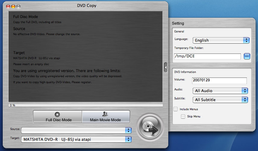Xilisoft DVD Copy for Mac 1.5.38.0409 full