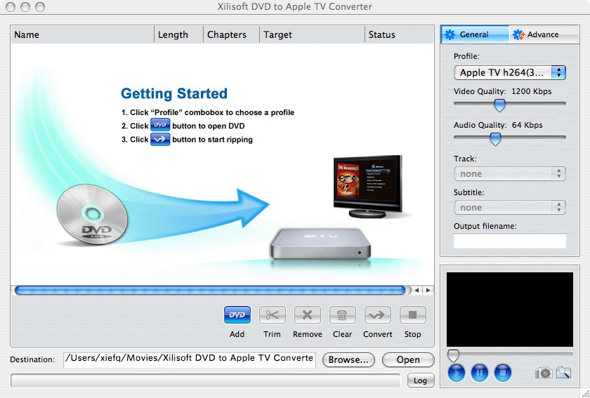 Rip DVD to Apple TV video MP4 for Mac users.