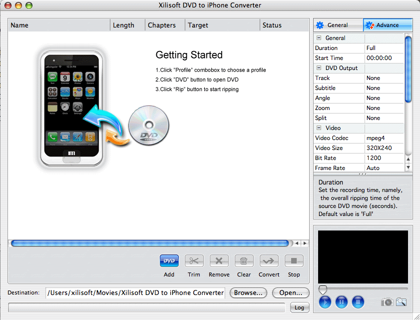 Convert DVD to iPhone and iPod for Mac users.