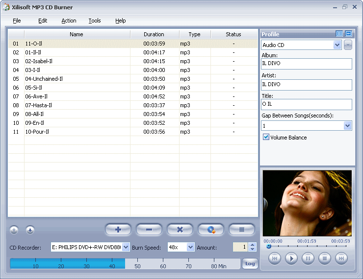 cd burning software mp3