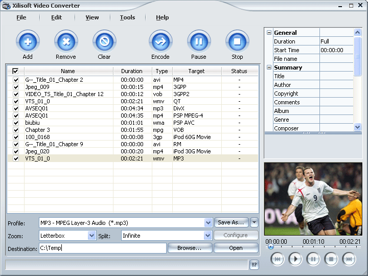 Screenshot of Xilisoft Video Converter