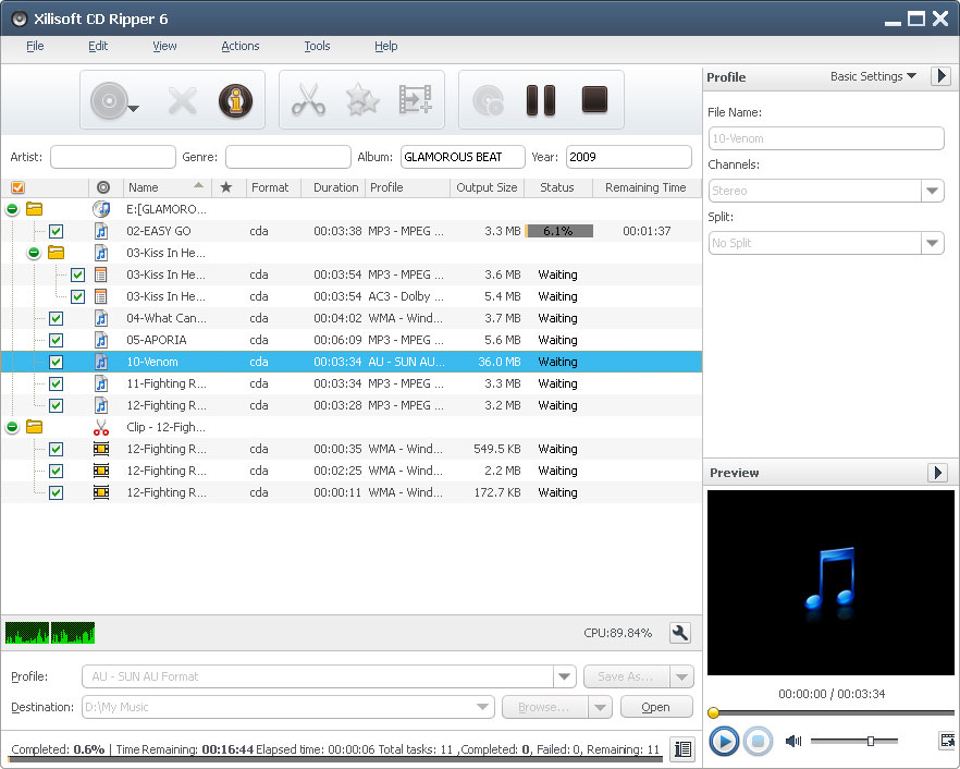 Windows 8 Xilisoft CD Ripper full