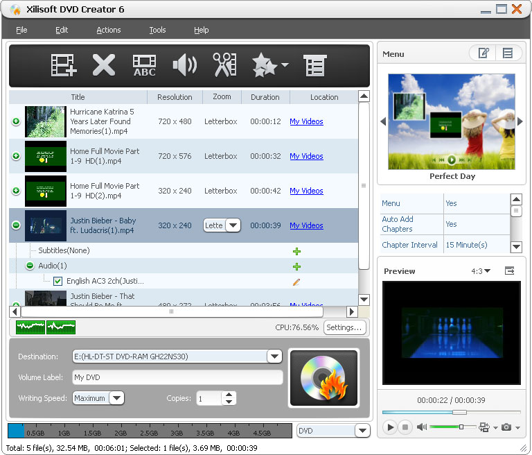 Xilisoft Dvd Creator. Xilisoft DVD Creator -