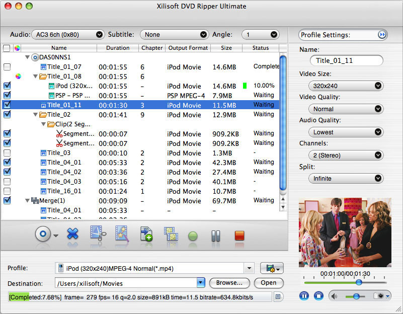 Xilisoft DVD Ripper for Mac