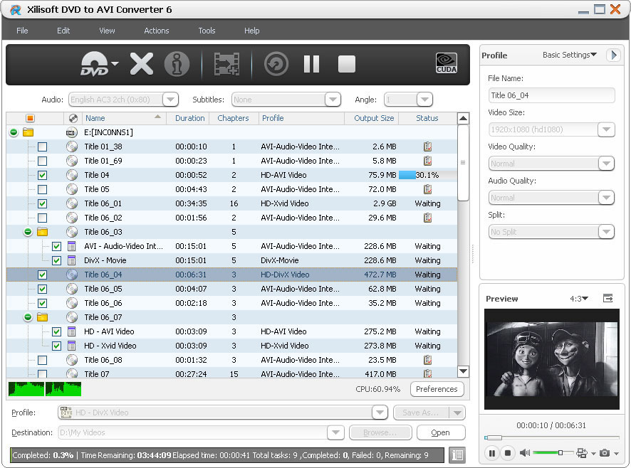 Xilisoft DVD to AVI Converter 6.5.1.0314 full