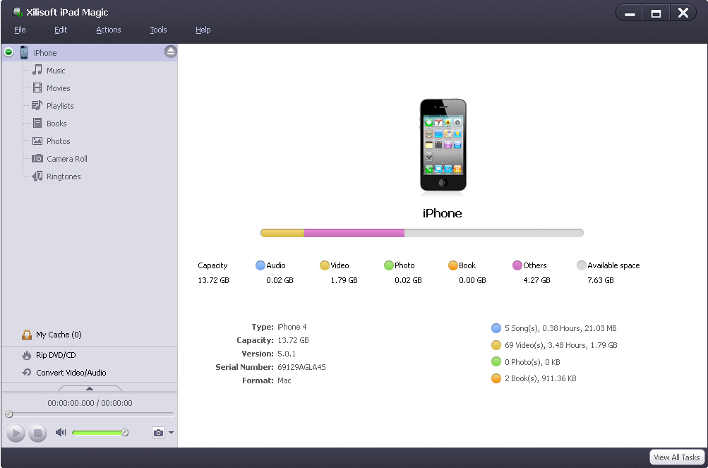 Xilisoft iPad Magic Screenshot