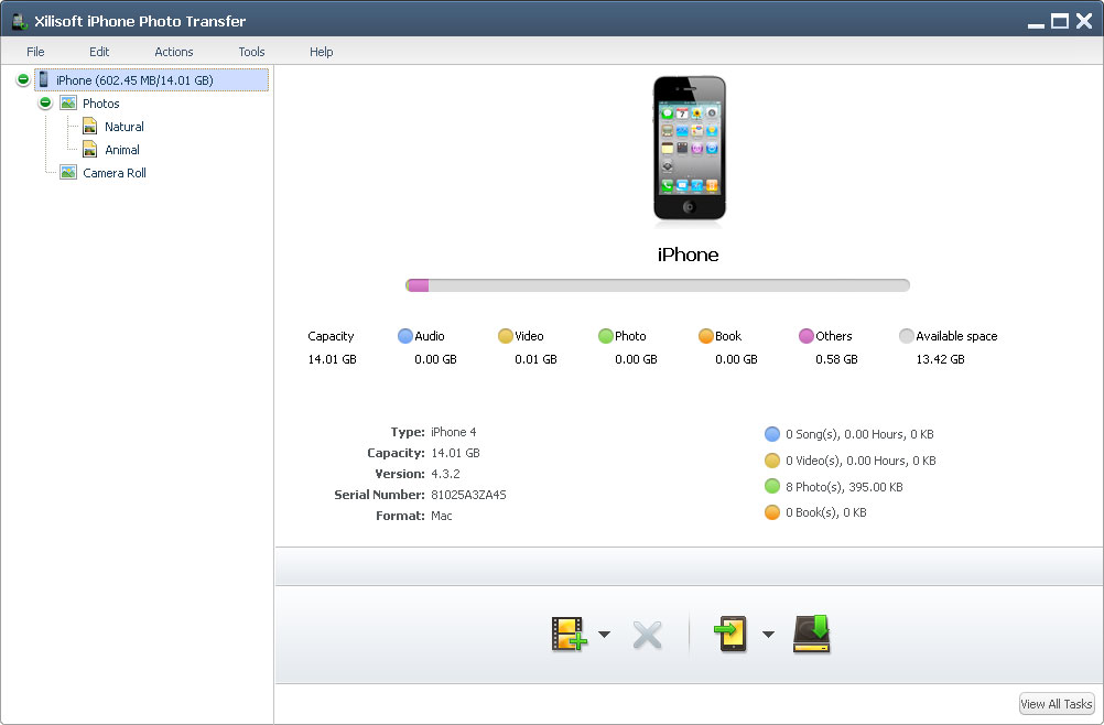 Windows 7 Xilisoft iPhone Photo Transfer 1.0.0.0421 full