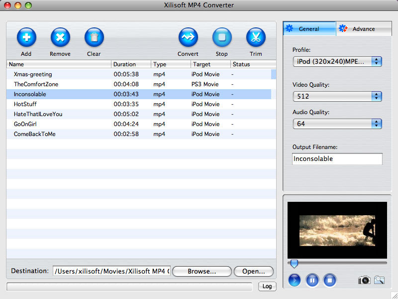 Xilisoft MP4 Converter for Mac