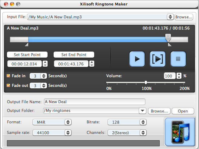 Xilisoft Ringtone Maker for Mac