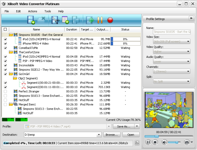 Xilisoft Video Converter Platinum JP software
