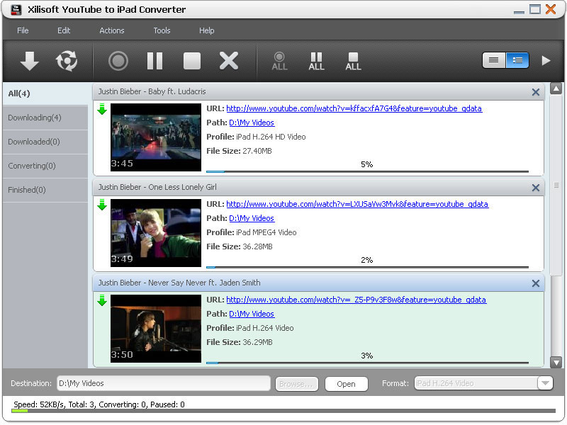 Xilisoft YouTube to iPad Converter