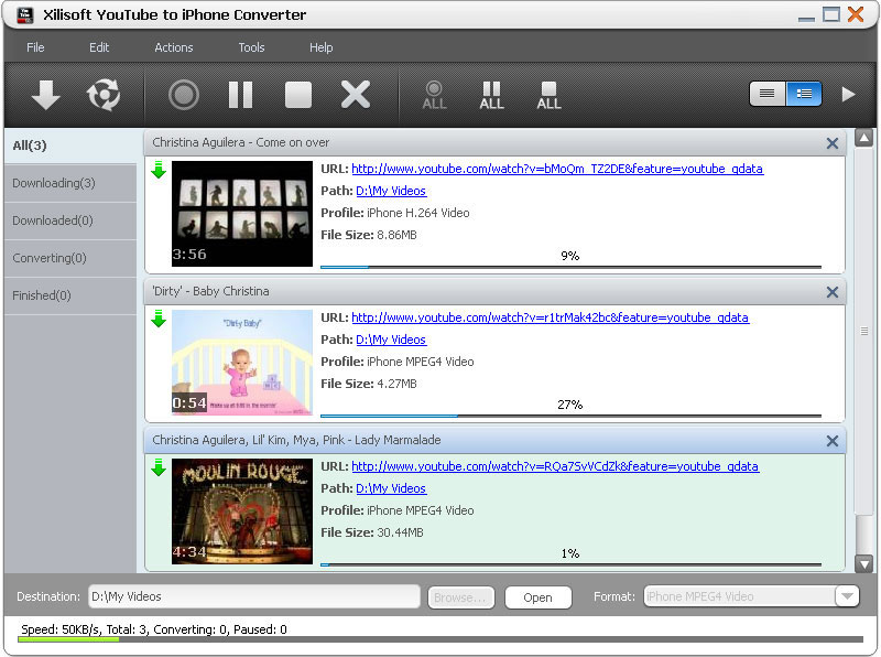 Xilisoft YouTube to iPhone Converter