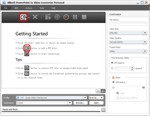 Xilisoft PowerPoint to Video Converter