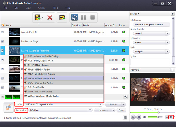 Convert MPEG to MP3
