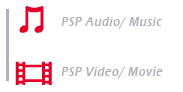 Output PSP Music and PSP Movie