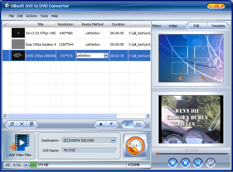 Xilisoft dvd creator v 6.0