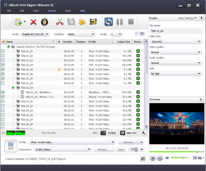 Xilisoft DVD to Video SE