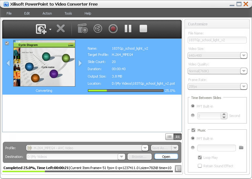 Xilisoft PowerPoint to Video Converter Free