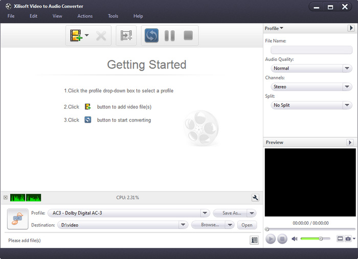 Xilisoft Video to Audio Converter