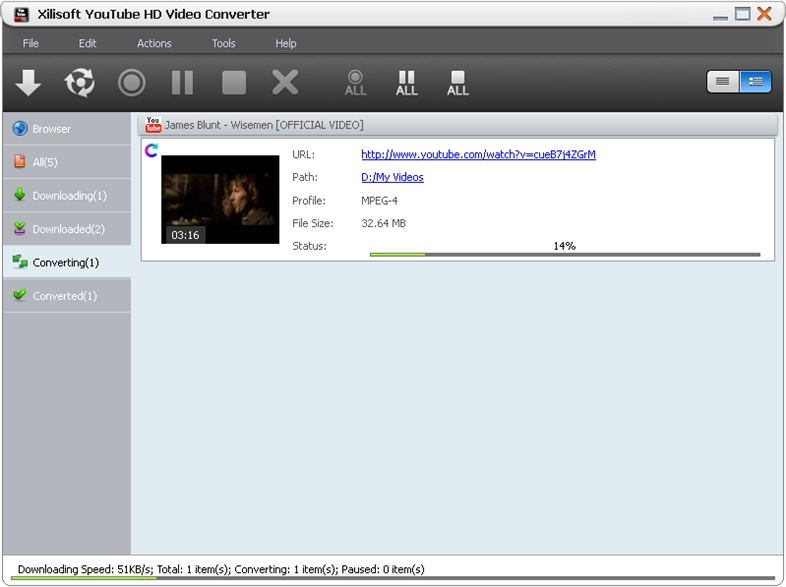 Xilisoft YouTube HD Video Converter